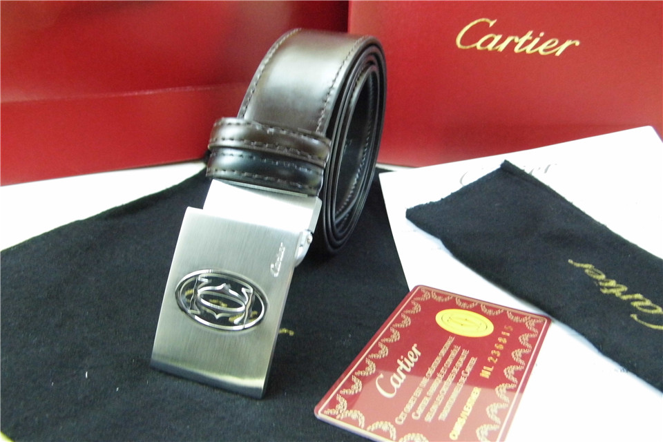 Super Perfect Quality Cartier Belts(100% Genuine Leather,Steel Buckle)-013