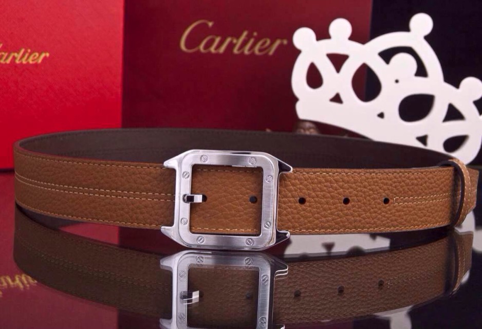 Super Perfect Quality Cartier Belts(100% Genuine Leather,Steel Buckle)-028