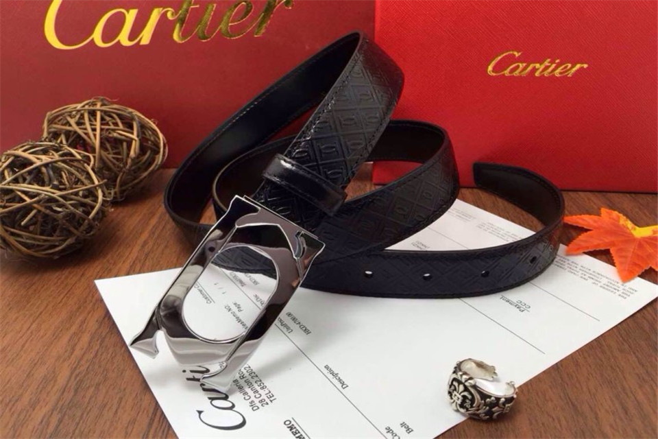 Super Perfect Quality Cartier Belts(100% Genuine Leather,Steel Buckle)-040