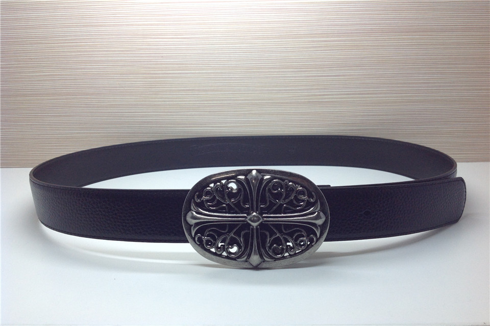 Super Perfect Quality Chrome Hearts Belts(100% Genuine Leather,Steel Buckle)-001