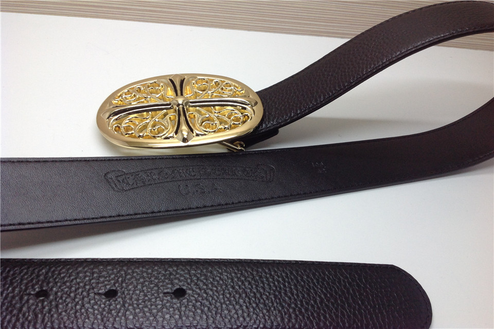 Super Perfect Quality Chrome Hearts Belts(100% Genuine Leather,Steel Buckle)-004
