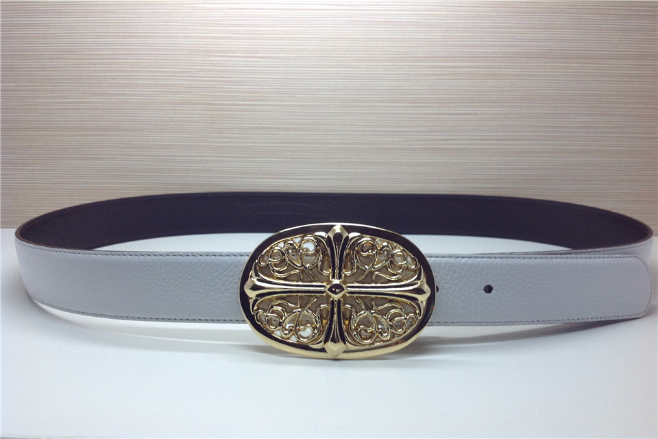 Super Perfect Quality Chrome Hearts Belts(100% Genuine Leather,Steel Buckle)-007
