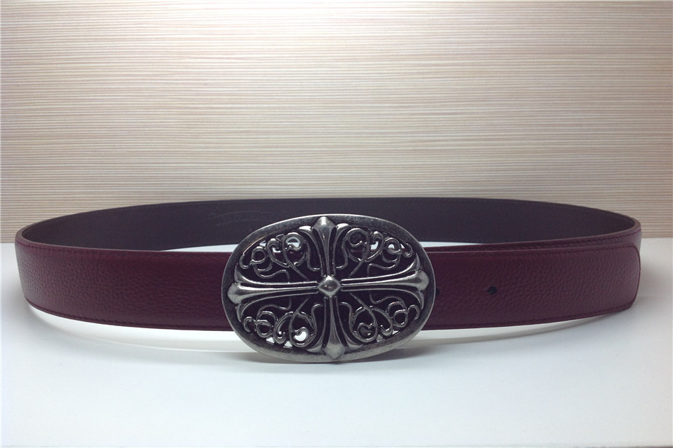 Super Perfect Quality Chrome Hearts Belts(100% Genuine Leather,Steel Buckle)-009