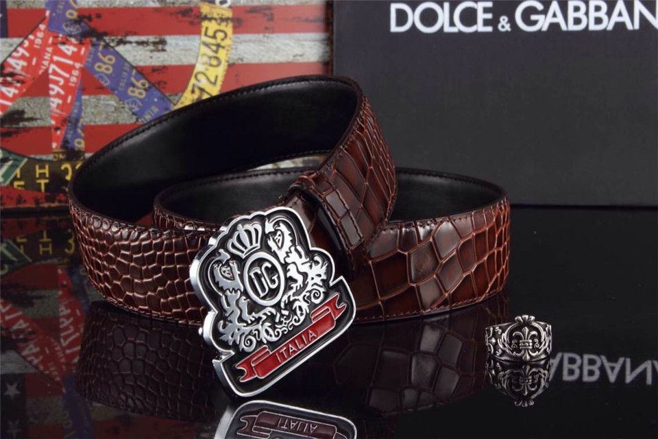 Super Perfect Quality DG Belts(100% Genuine Leather,Steel Buckle)-010