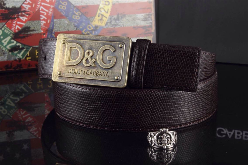 Super Perfect Quality DG Belts(100% Genuine Leather,Steel Buckle)-024