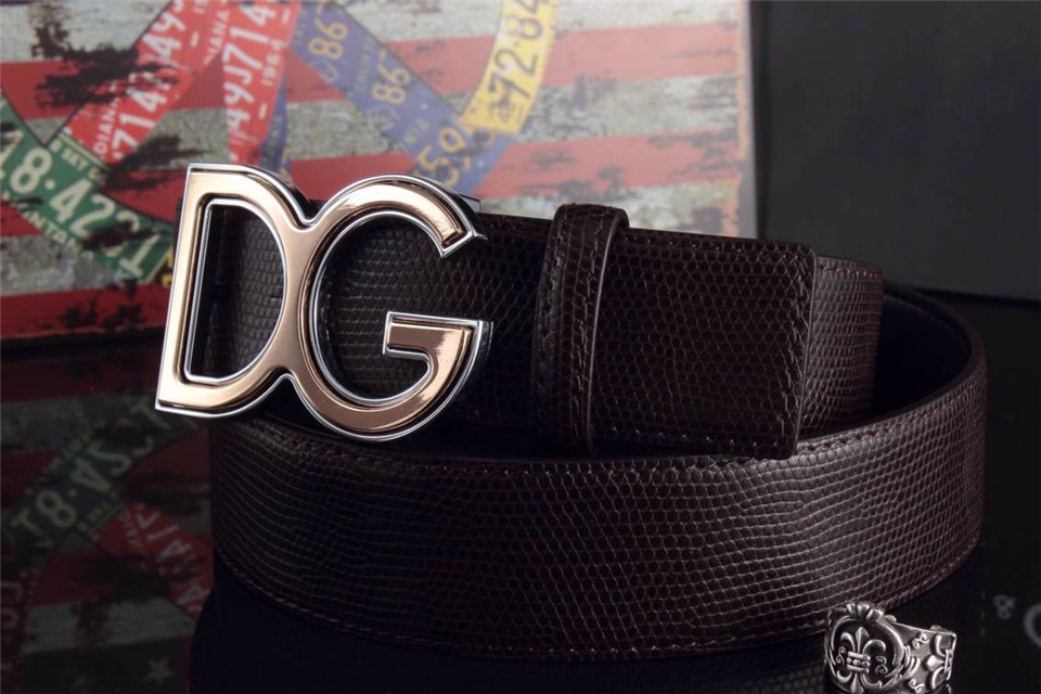 Super Perfect Quality DG Belts(100% Genuine Leather,Steel Buckle)-026