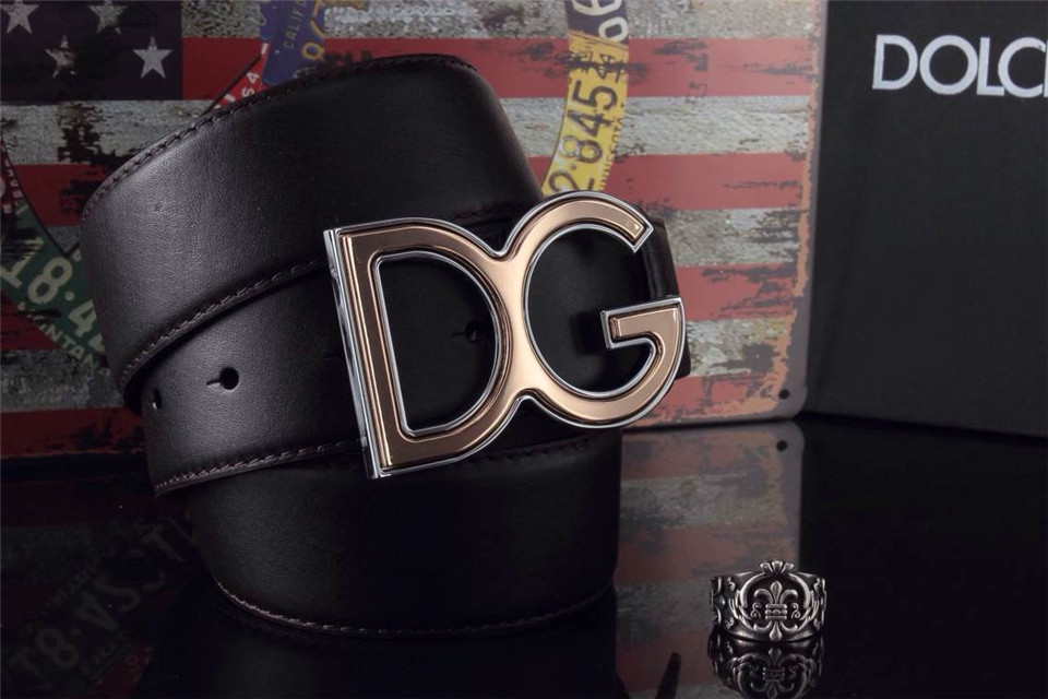 Super Perfect Quality DG Belts(100% Genuine Leather,Steel Buckle)-028