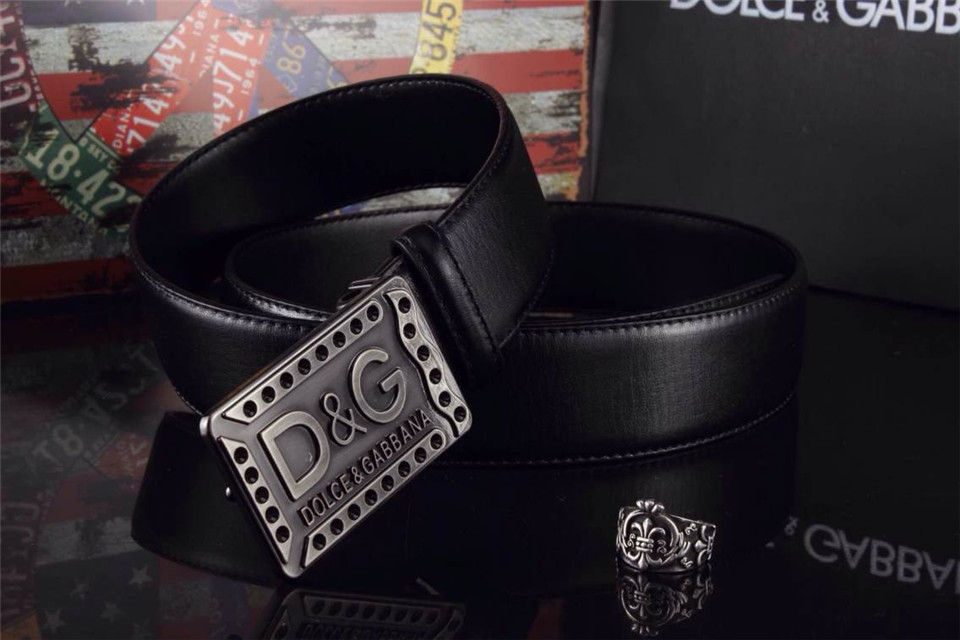 Super Perfect Quality DG Belts(100% Genuine Leather,Steel Buckle)-031
