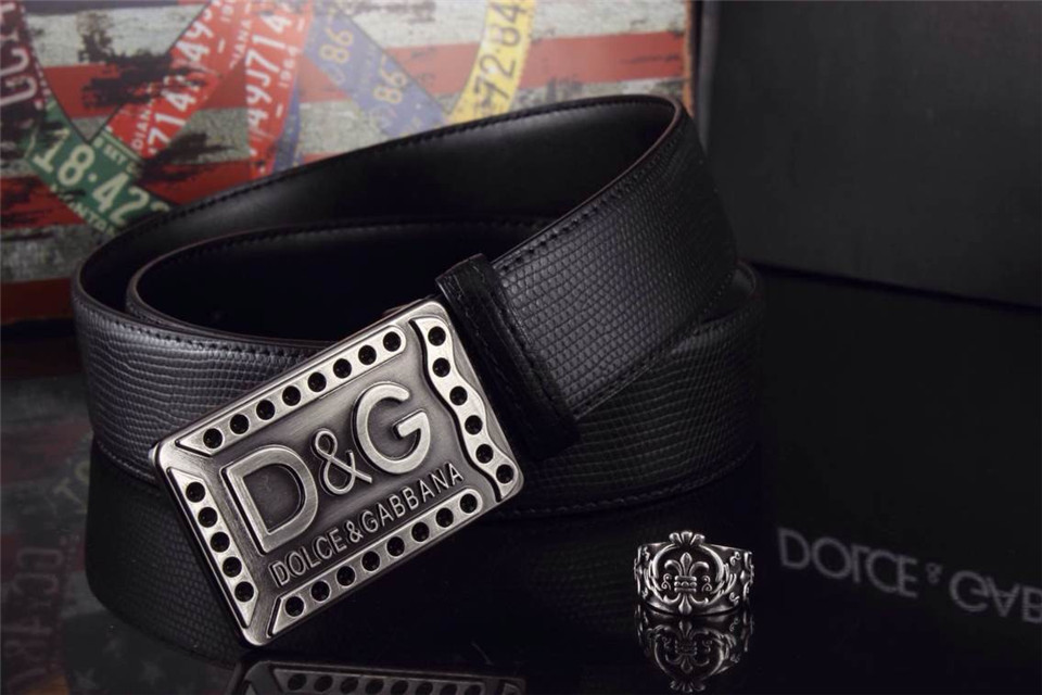 Super Perfect Quality DG Belts(100% Genuine Leather,Steel Buckle)-033