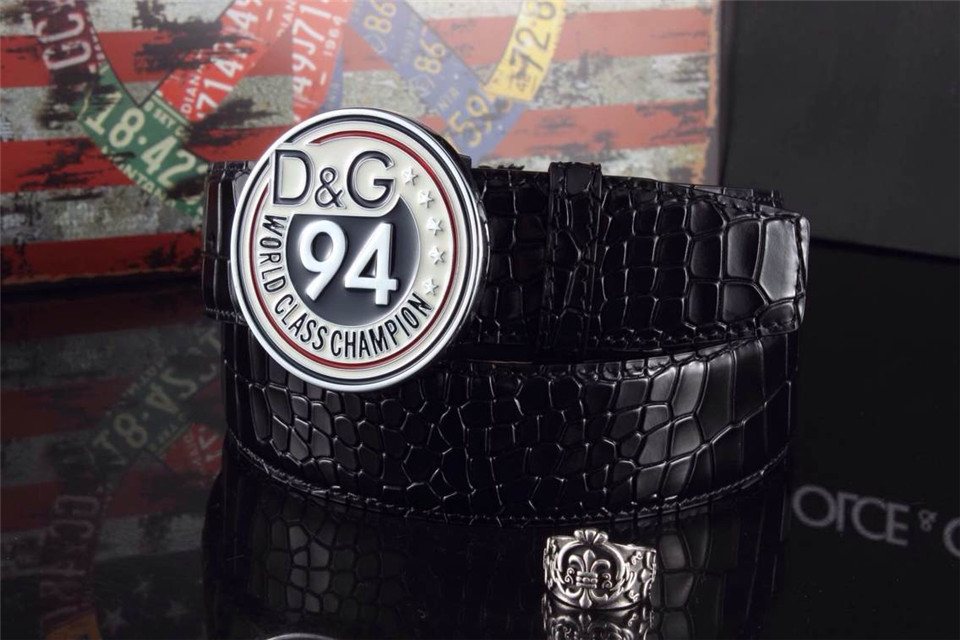Super Perfect Quality DG Belts(100% Genuine Leather,Steel Buckle)-036