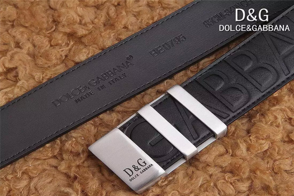 Super Perfect Quality DG Belts(100% Genuine Leather,Steel Buckle)-054