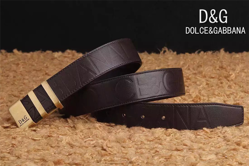 Super Perfect Quality DG Belts(100% Genuine Leather,Steel Buckle)-056