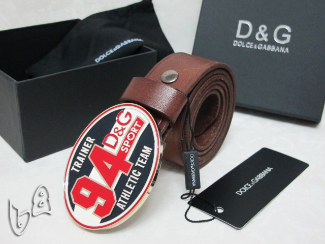 Super Perfect Quality DG Belts(100% Genuine Leather,Steel Buckle)-083