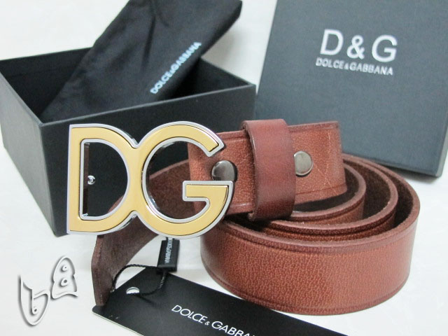 Super Perfect Quality DG Belts(100% Genuine Leather,Steel Buckle)-092