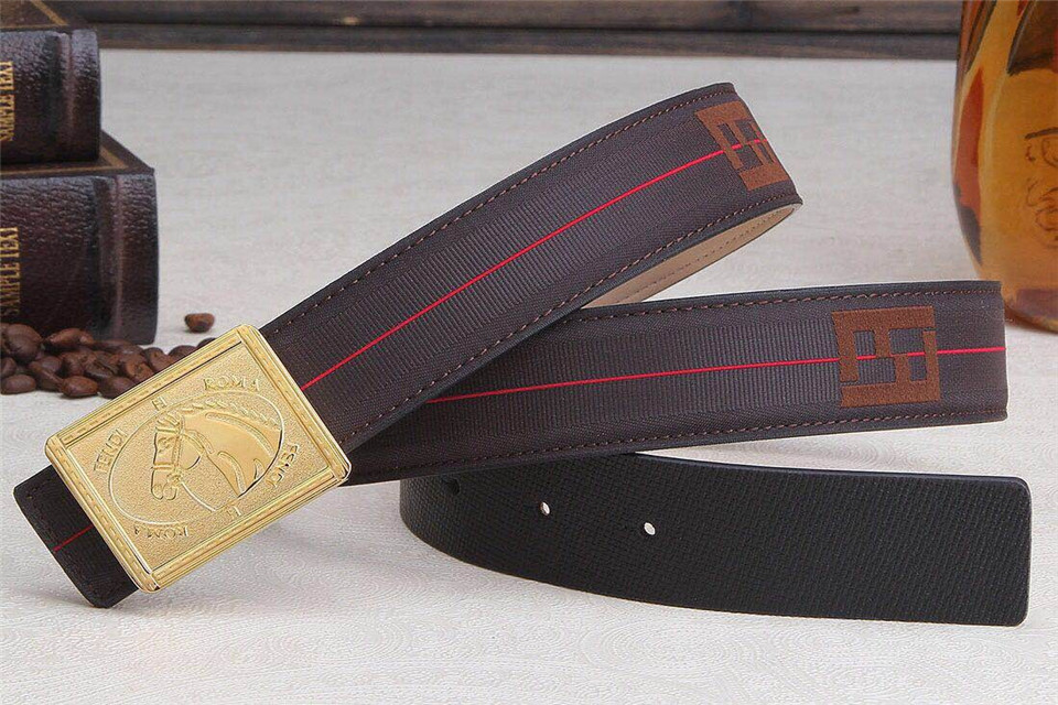 Super Perfect Quality FD Belts(100% Genuine Leather,steel Buckle)-033