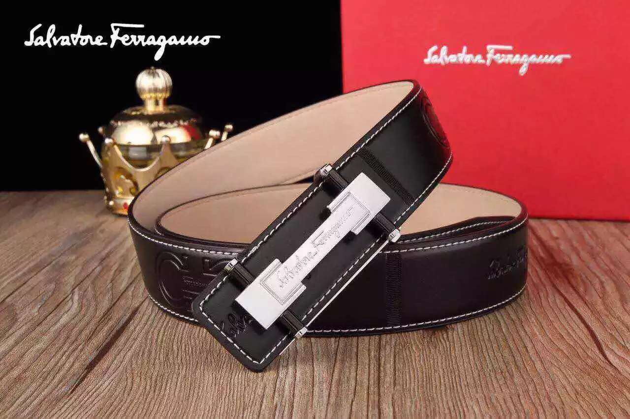 Super Perfect Quality Ferragamo Belts(100% Genuine Leather,steel Buckle)-005