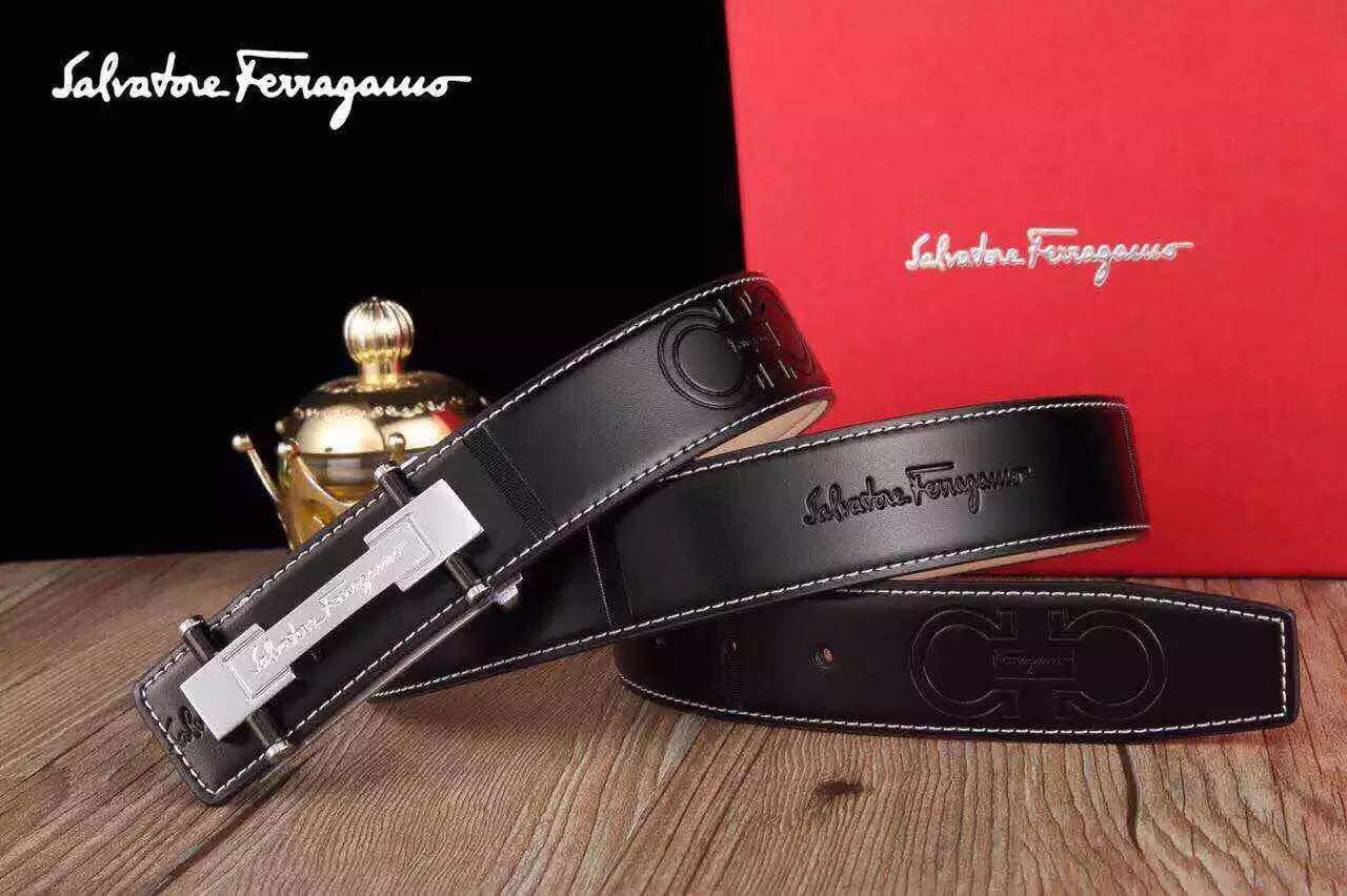 Super Perfect Quality Ferragamo Belts(100% Genuine Leather,steel Buckle)-006