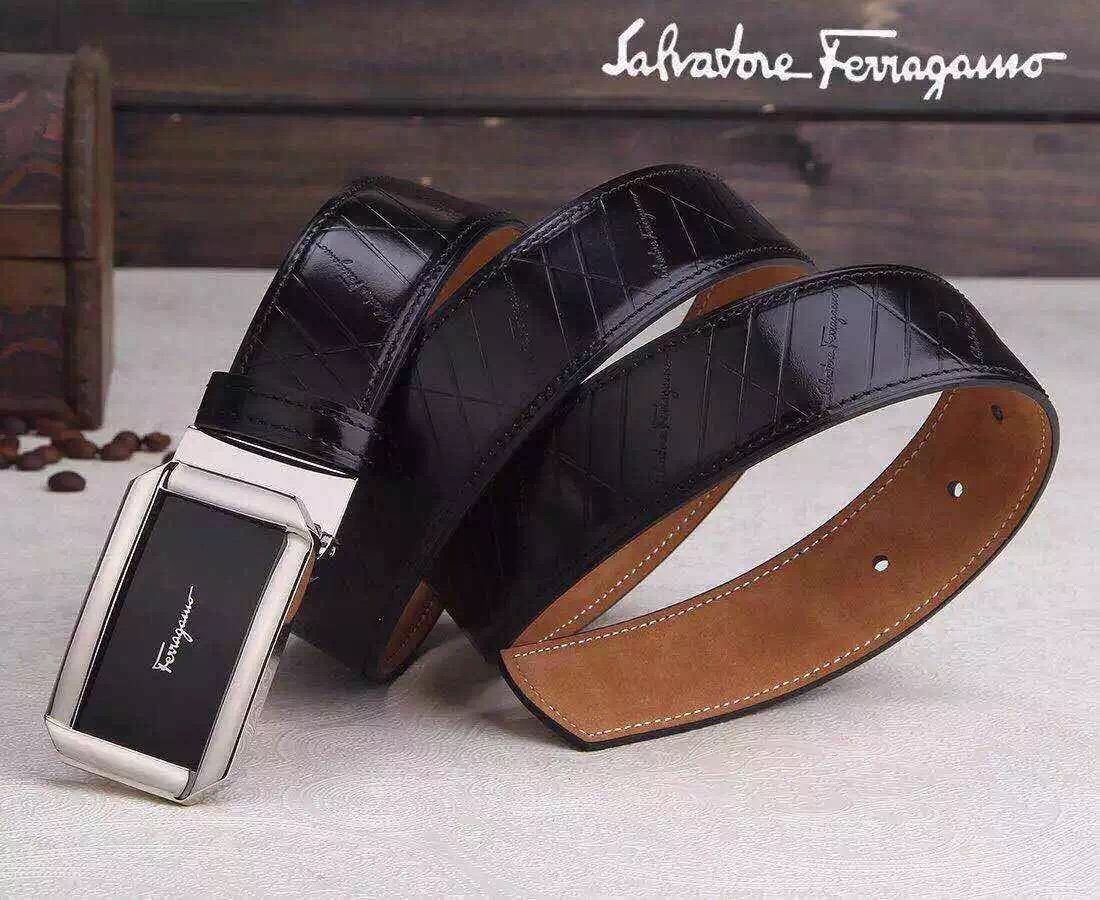 Super Perfect Quality Ferragamo Belts(100% Genuine Leather,steel Buckle)-020