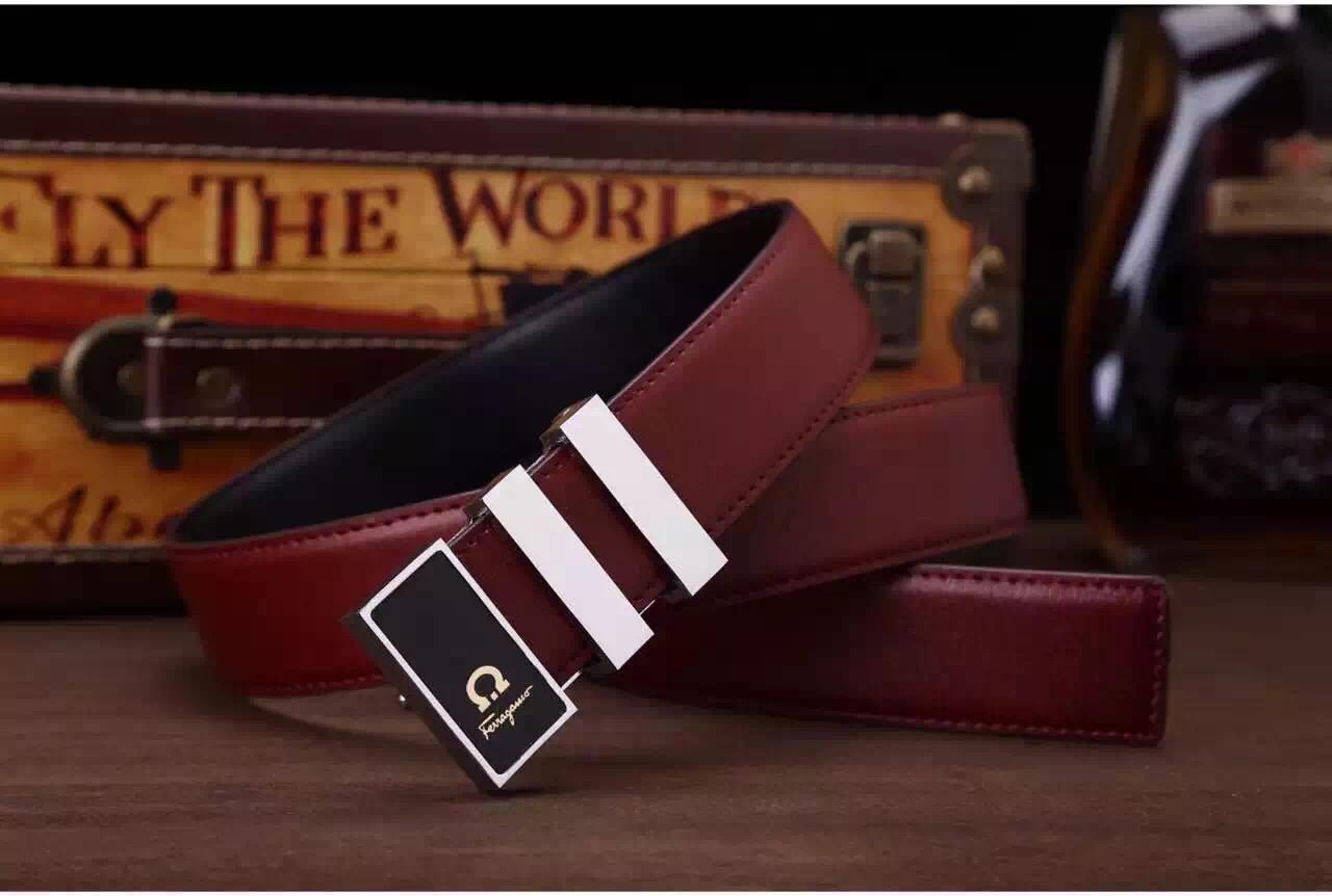 Super Perfect Quality Ferragamo Belts(100% Genuine Leather,steel Buckle)-037