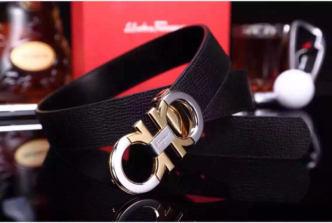 Super Perfect Quality Ferragamo Belts(100% Genuine Leather,steel Buckle)-039