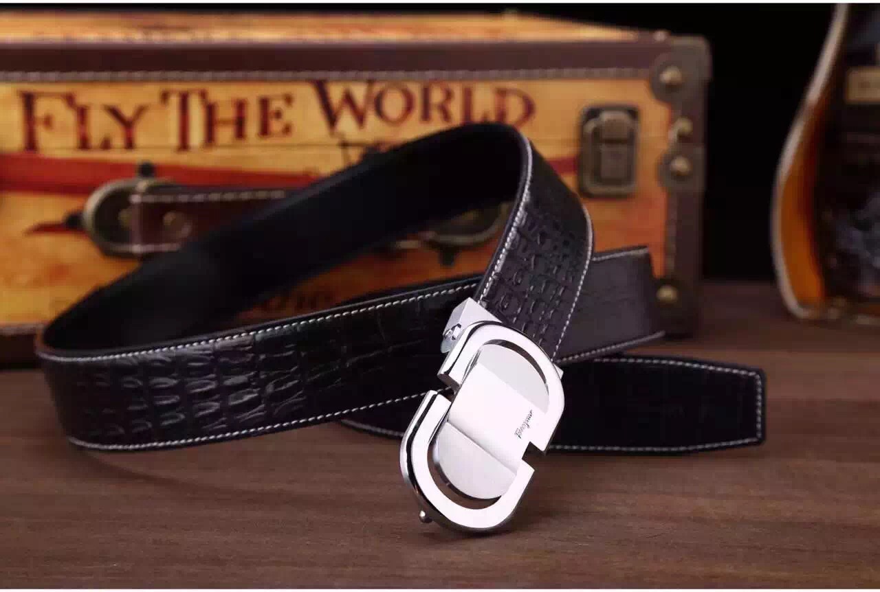 Super Perfect Quality Ferragamo Belts(100% Genuine Leather,steel Buckle)-050