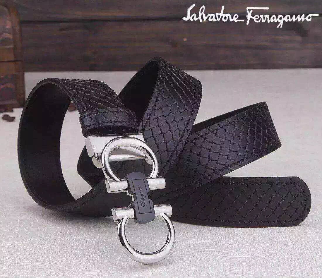 Super Perfect Quality Ferragamo Belts(100% Genuine Leather,steel Buckle)-055