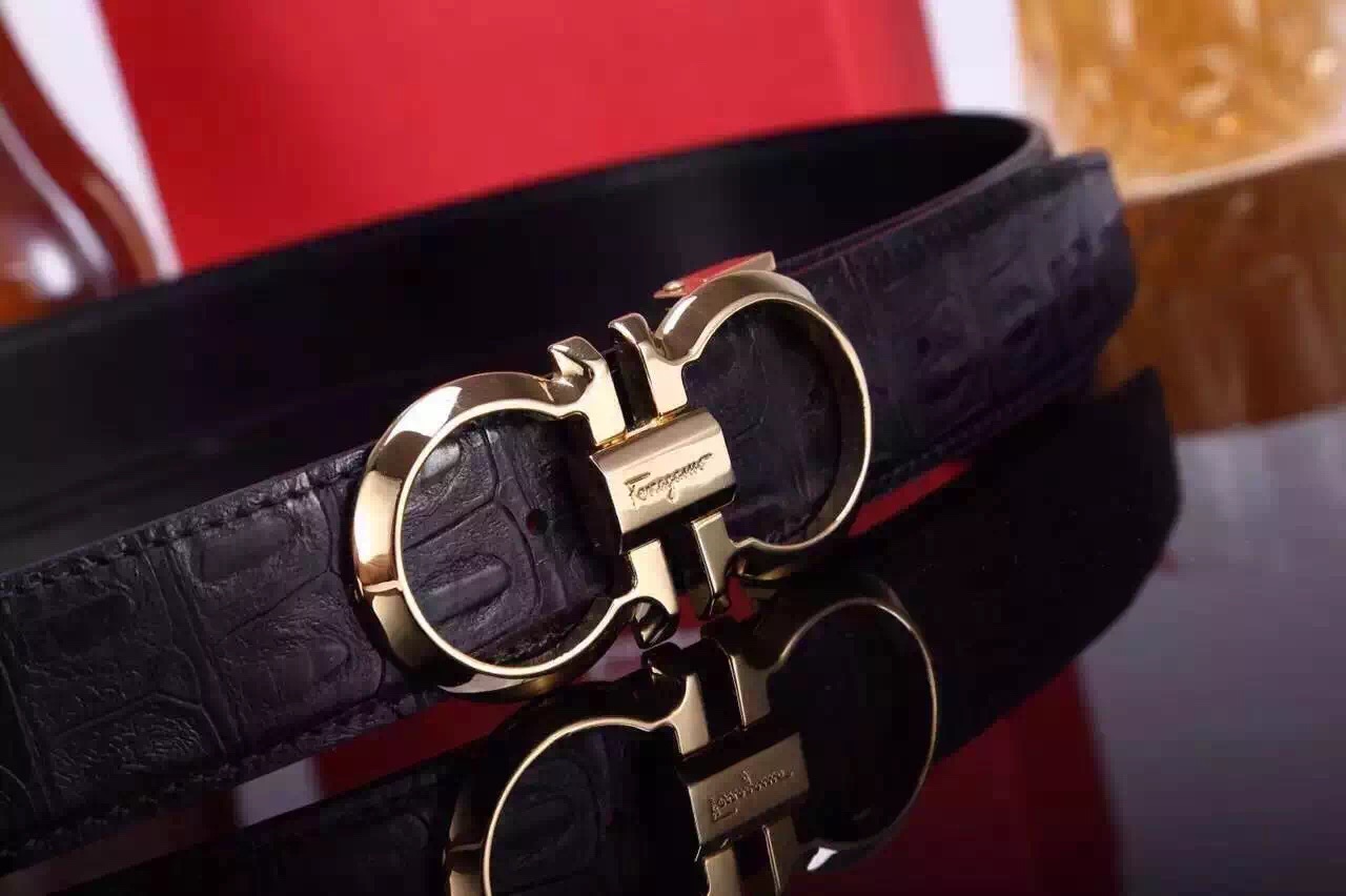 Super Perfect Quality Ferragamo Belts(100% Genuine Leather,steel Buckle)-063