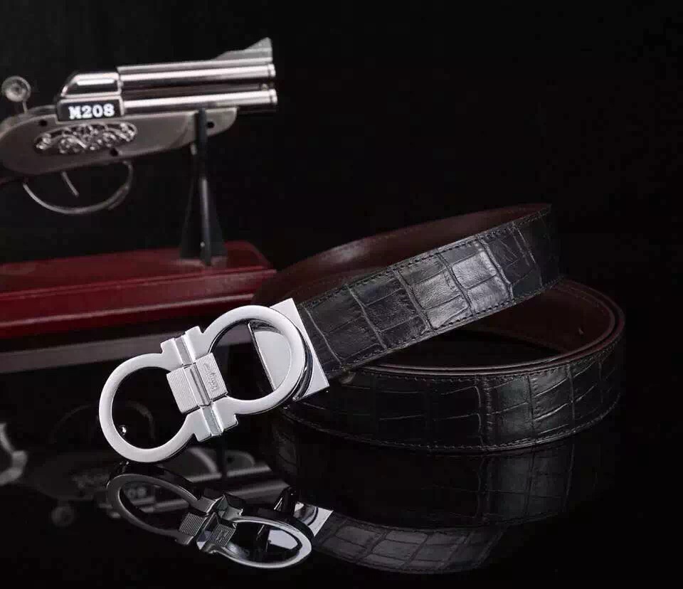 Super Perfect Quality Ferragamo Belts(100% Genuine Leather,steel Buckle)-075