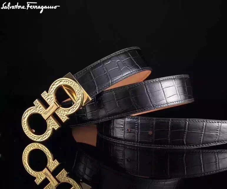 Super Perfect Quality Ferragamo Belts(100% Genuine Leather,steel Buckle)-085