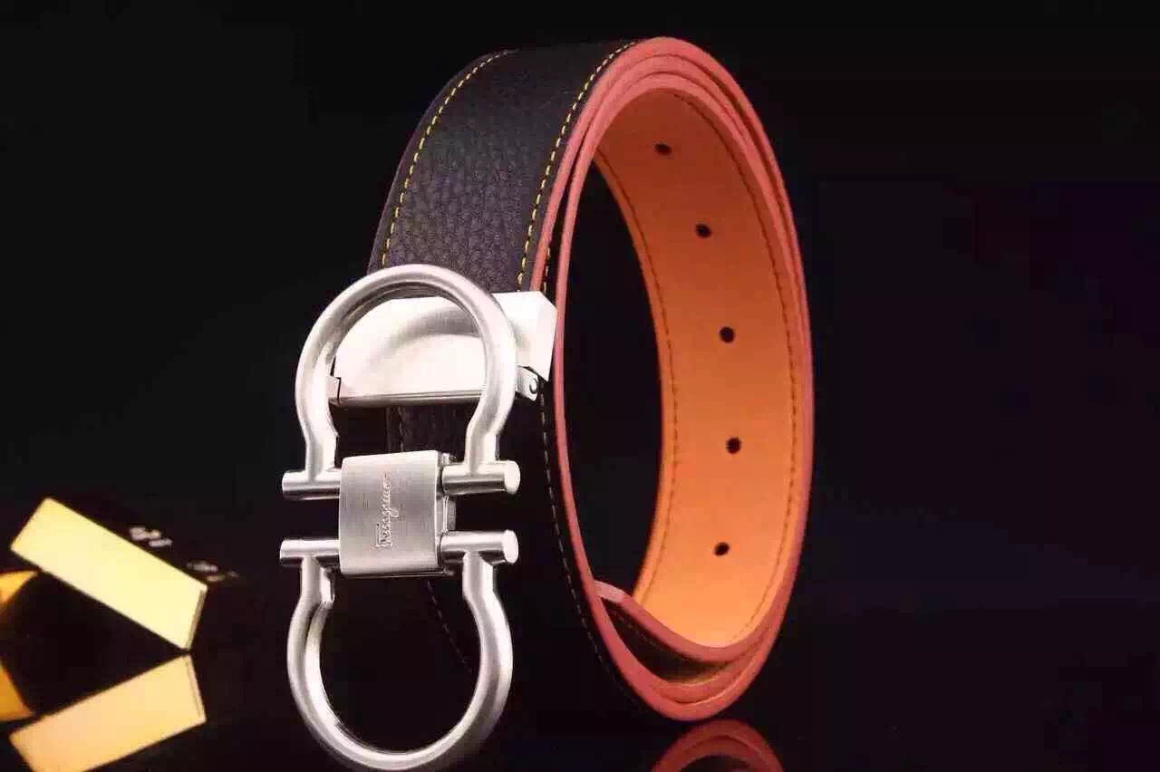 Super Perfect Quality Ferragamo Belts(100% Genuine Leather,steel Buckle)-086