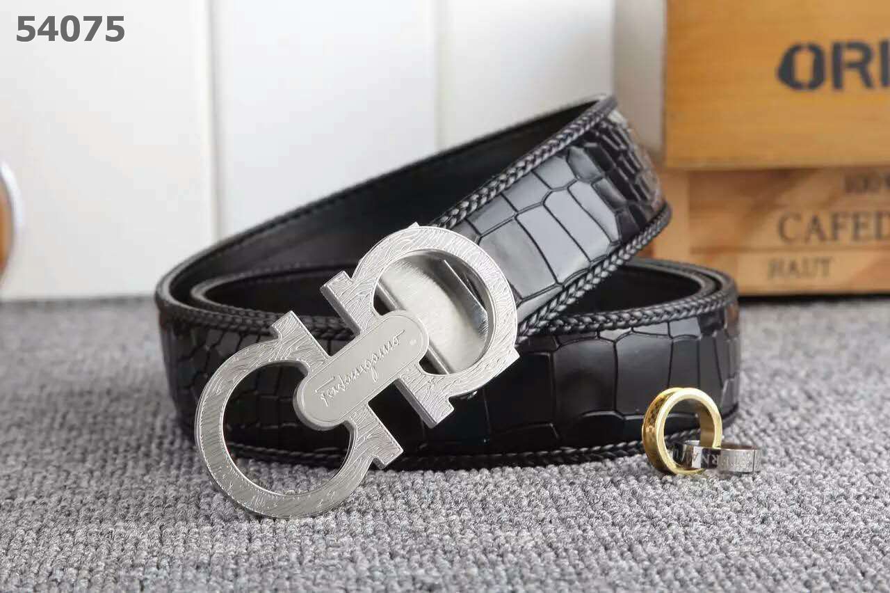 Super Perfect Quality Ferragamo Belts(100% Genuine Leather,steel Buckle)-099