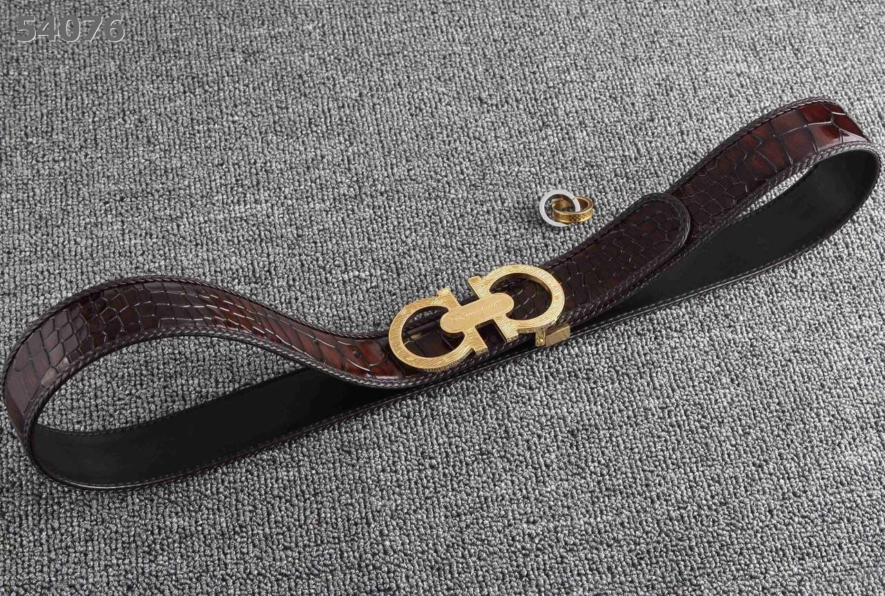 Super Perfect Quality Ferragamo Belts(100% Genuine Leather,steel Buckle)-104
