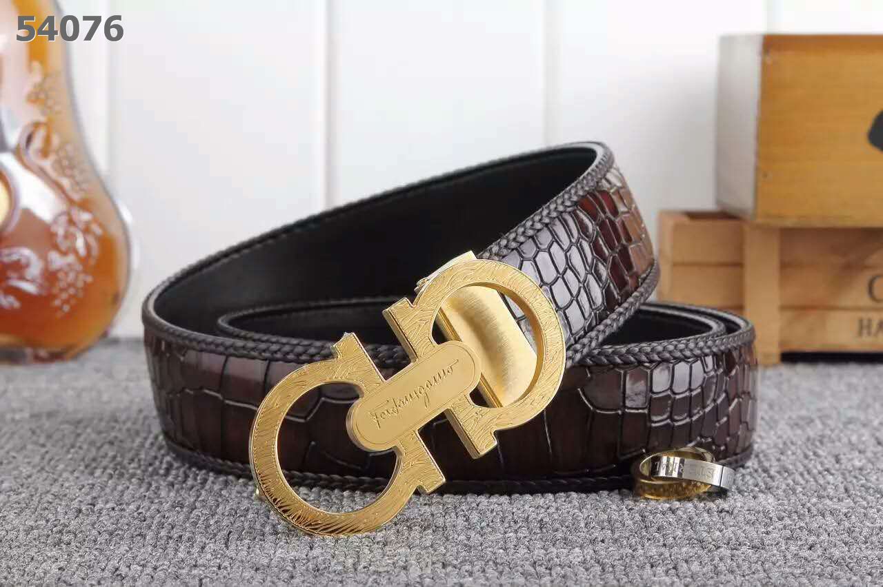 Super Perfect Quality Ferragamo Belts(100% Genuine Leather,steel Buckle)-105
