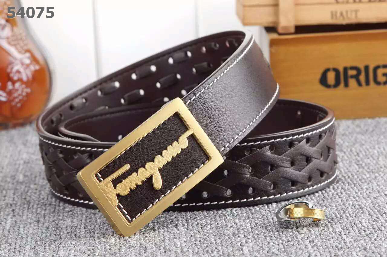 Super Perfect Quality Ferragamo Belts(100% Genuine Leather,steel Buckle)-107
