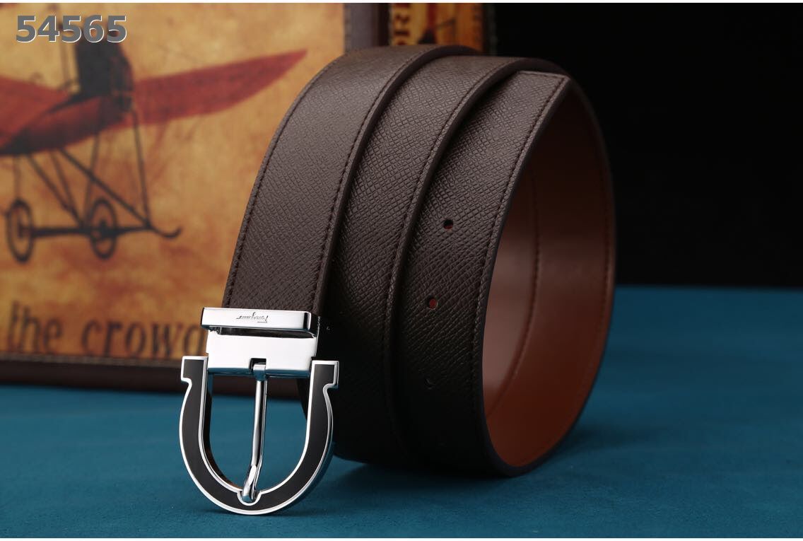 Super Perfect Quality Ferragamo Belts(100% Genuine Leather,steel Buckle)-110
