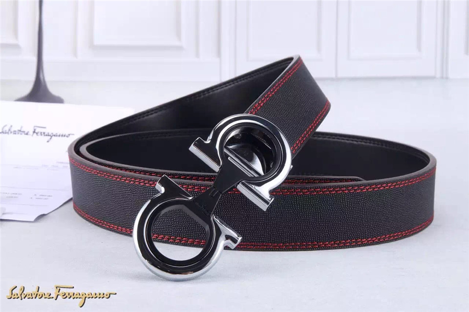 Super Perfect Quality Ferragamo Belts(100% Genuine Leather,steel Buckle)-200