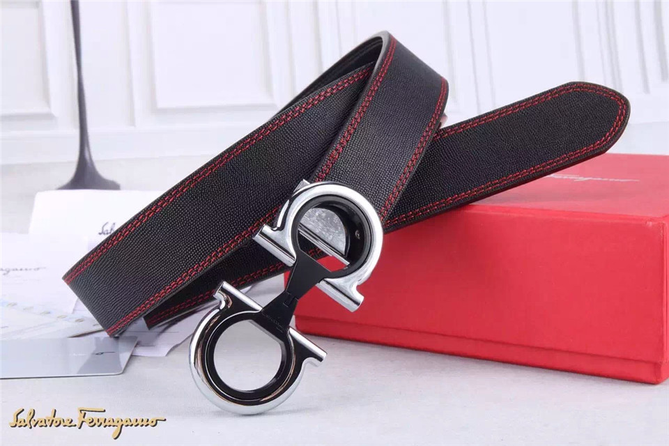 Super Perfect Quality Ferragamo Belts(100% Genuine Leather,steel Buckle)-201