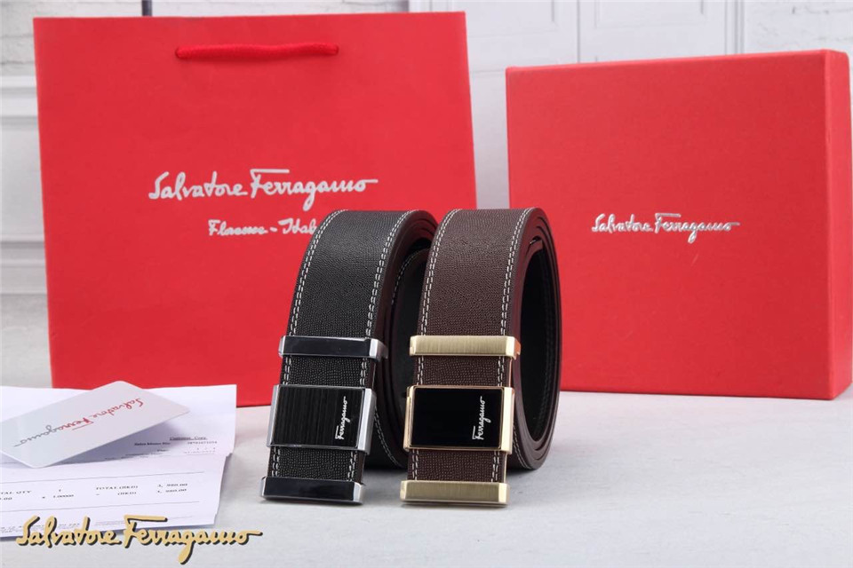 Super Perfect Quality Ferragamo Belts(100% Genuine Leather,steel Buckle)-203
