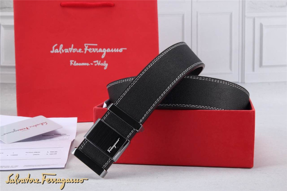 Super Perfect Quality Ferragamo Belts(100% Genuine Leather,steel Buckle)-206
