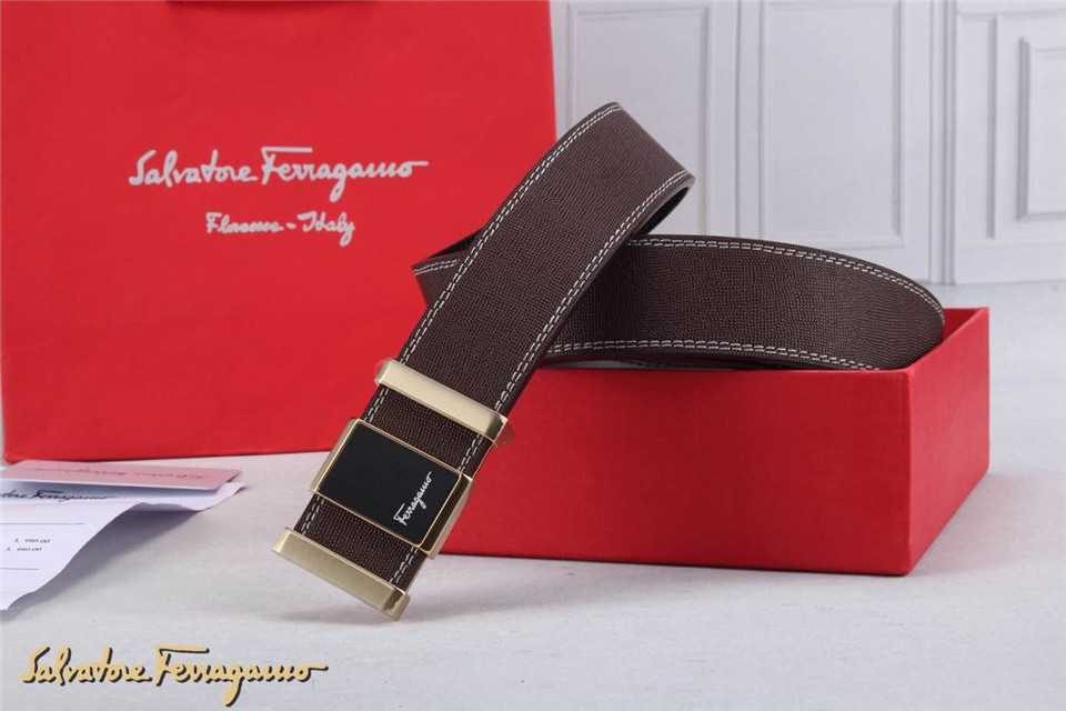 Super Perfect Quality Ferragamo Belts(100% Genuine Leather,steel Buckle)-209