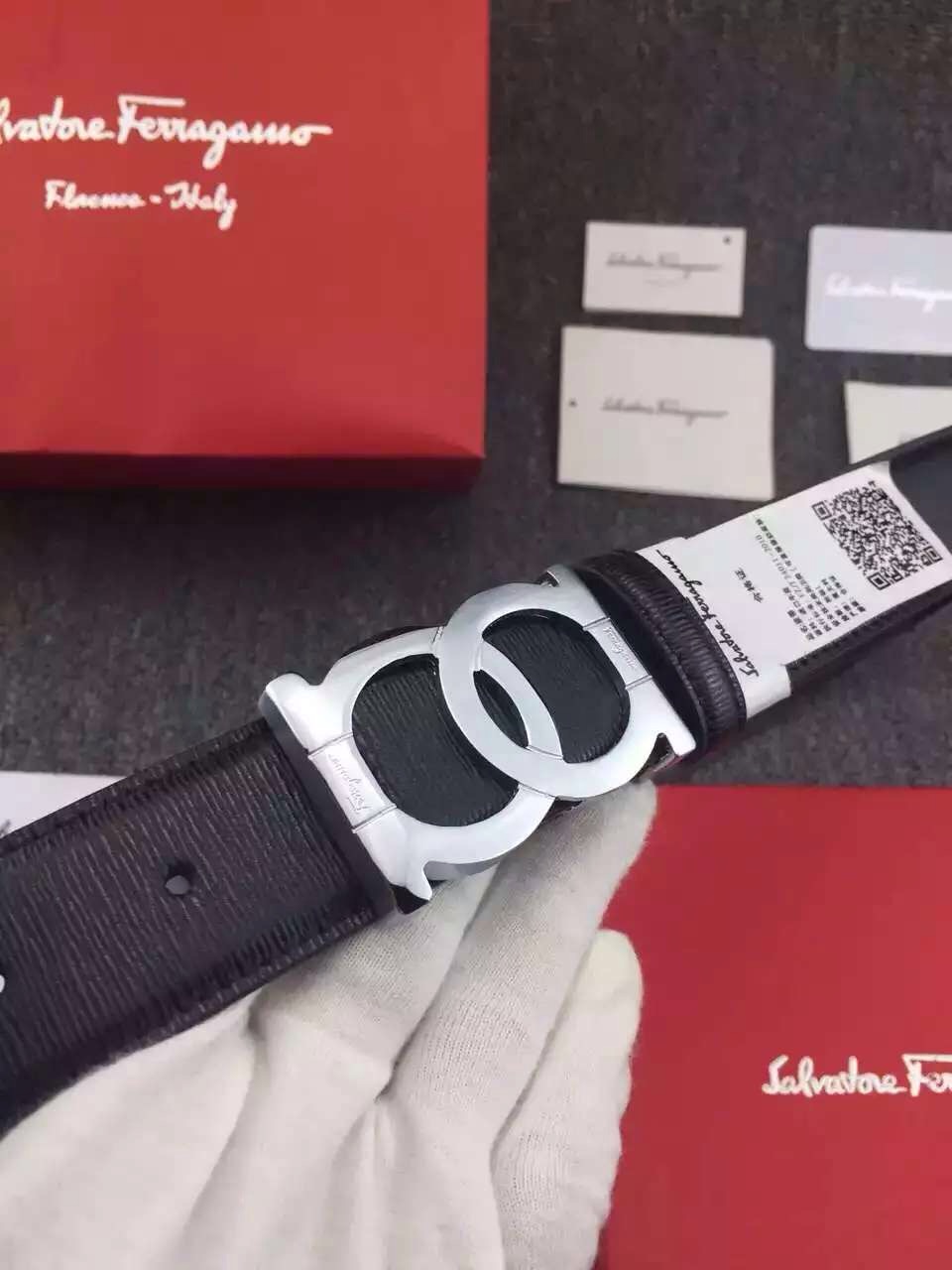 Super Perfect Quality Ferragamo Belts(100% Genuine Leather,steel Buckle)-229