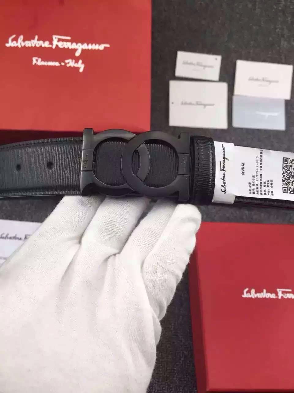 Super Perfect Quality Ferragamo Belts(100% Genuine Leather,steel Buckle)-235