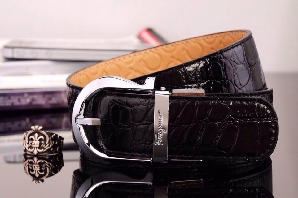 Super Perfect Quality Ferragamo Belts(100% Genuine Leather,steel Buckle)-242