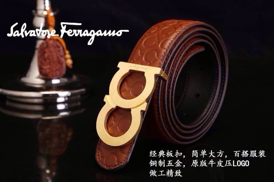 Super Perfect Quality Ferragamo Belts(100% Genuine Leather,steel Buckle)-249