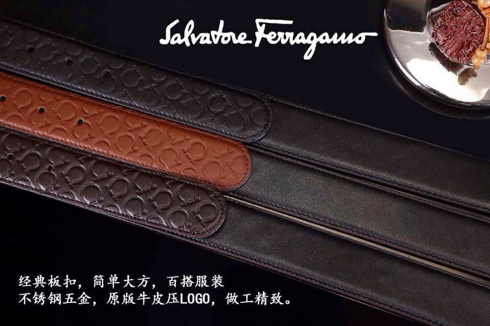 Super Perfect Quality Ferragamo Belts(100% Genuine Leather,steel Buckle)-253
