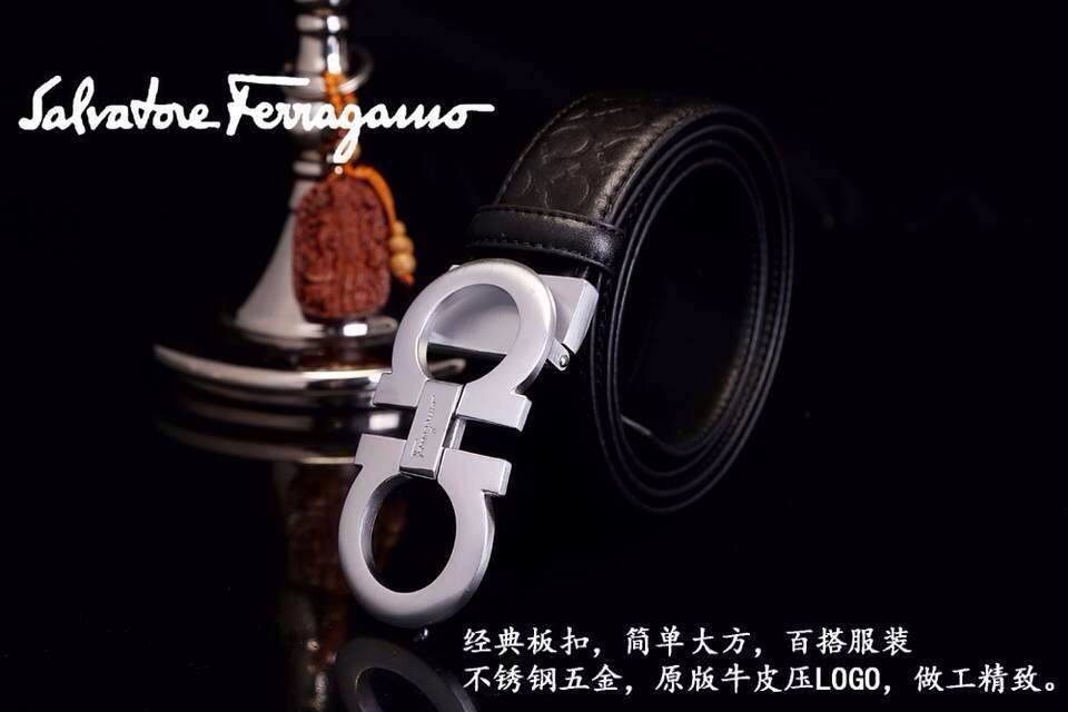 Super Perfect Quality Ferragamo Belts(100% Genuine Leather,steel Buckle)-256