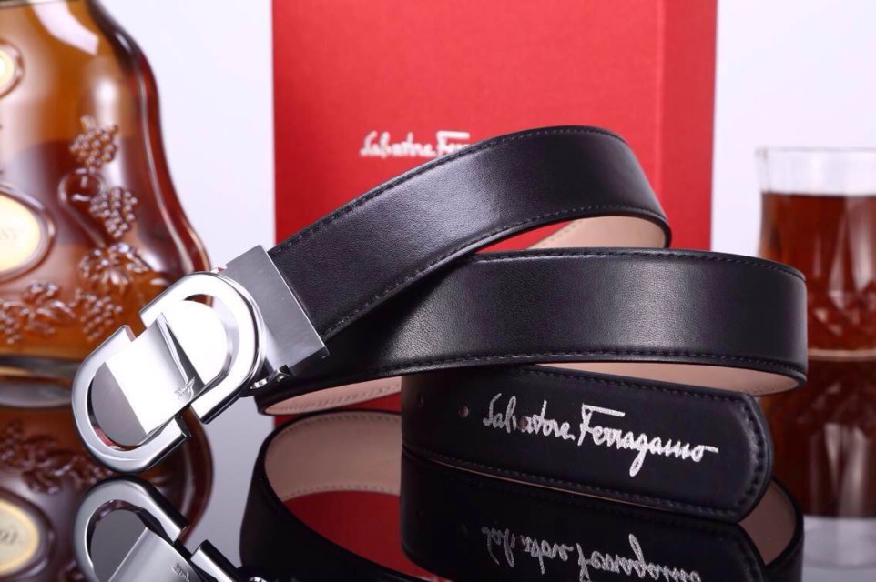 Super Perfect Quality Ferragamo Belts(100% Genuine Leather,steel Buckle)-261