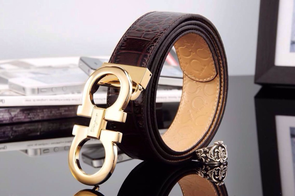 Super Perfect Quality Ferragamo Belts(100% Genuine Leather,steel Buckle)-274