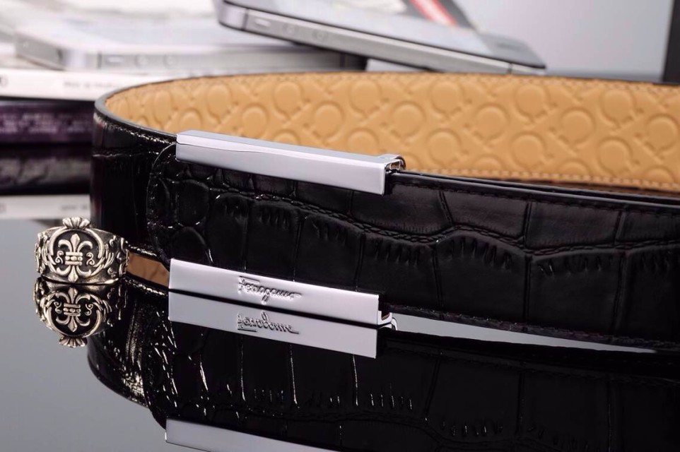 Super Perfect Quality Ferragamo Belts(100% Genuine Leather,steel Buckle)-282