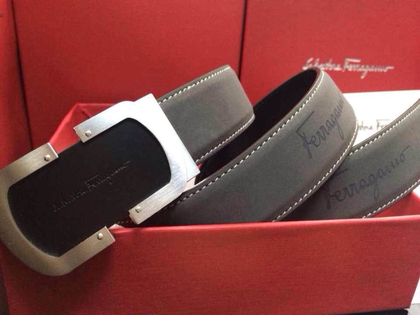 Super Perfect Quality Ferragamo Belts(100% Genuine Leather,steel Buckle)-301